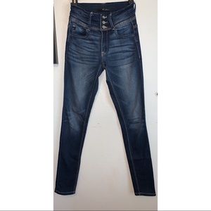 KanCan high waisted skinny blue jeans